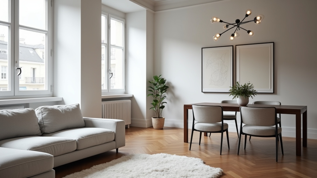 Gestionnaire immobilier en train de visiter un appartement avec locataire