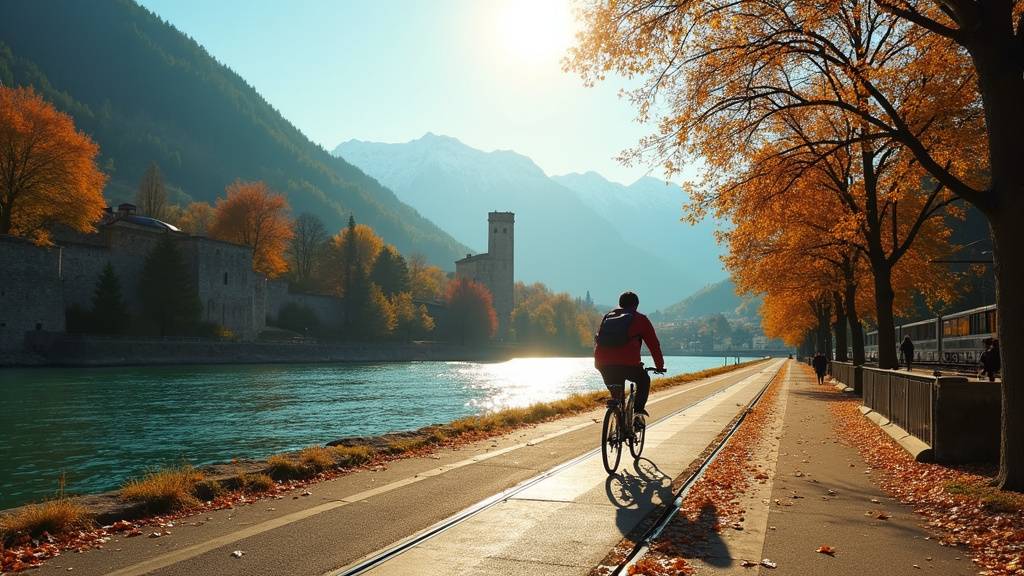 Vue panoramique de Grenoble avec les montagnes en arrière-plan