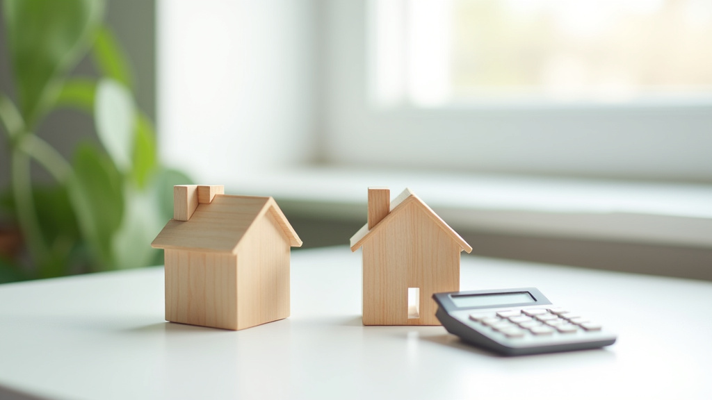 Personne utilisant un simulateur en ligne sur un ordinateur portable, avec des graphiques immobiliers en arrière-plan.